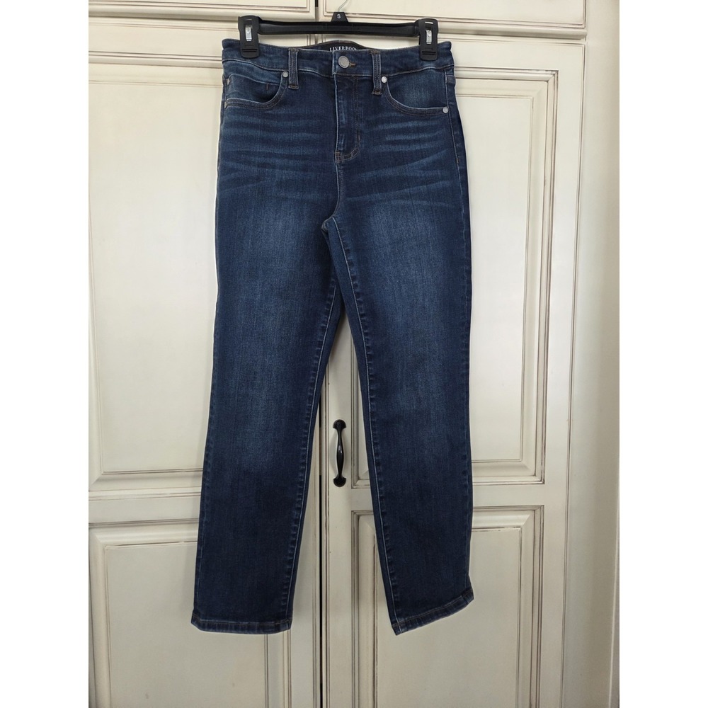 Liverpool High Rise Non Skinny Skinny Jeans Womens 4/27x26 Dark Wash